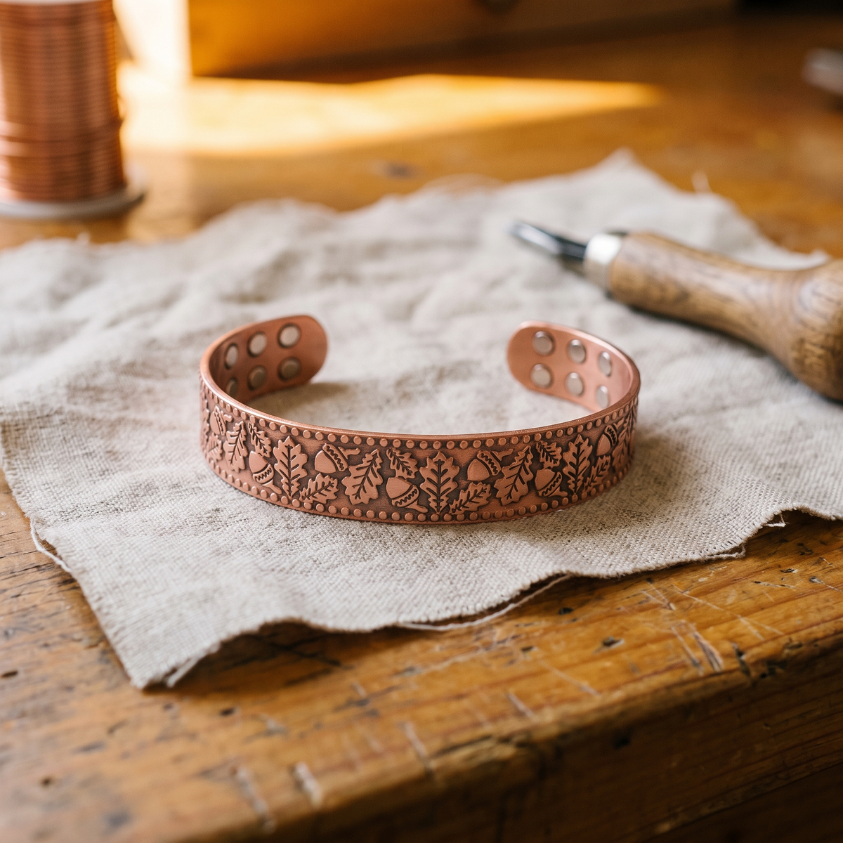 Harris' Timber Copper Bracelet