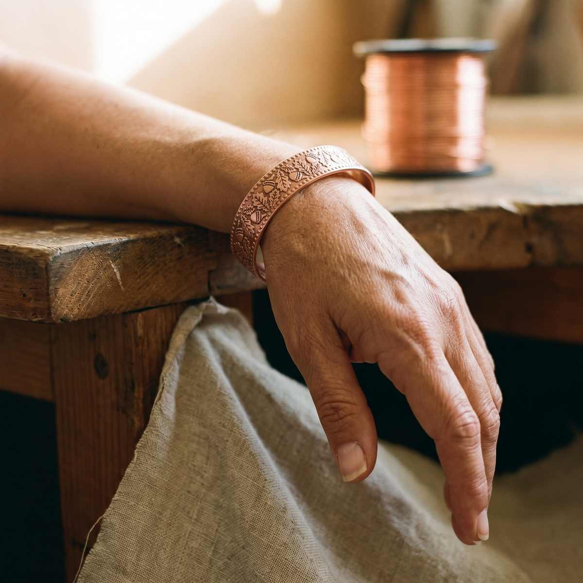 Harris' Timber Copper Bracelet