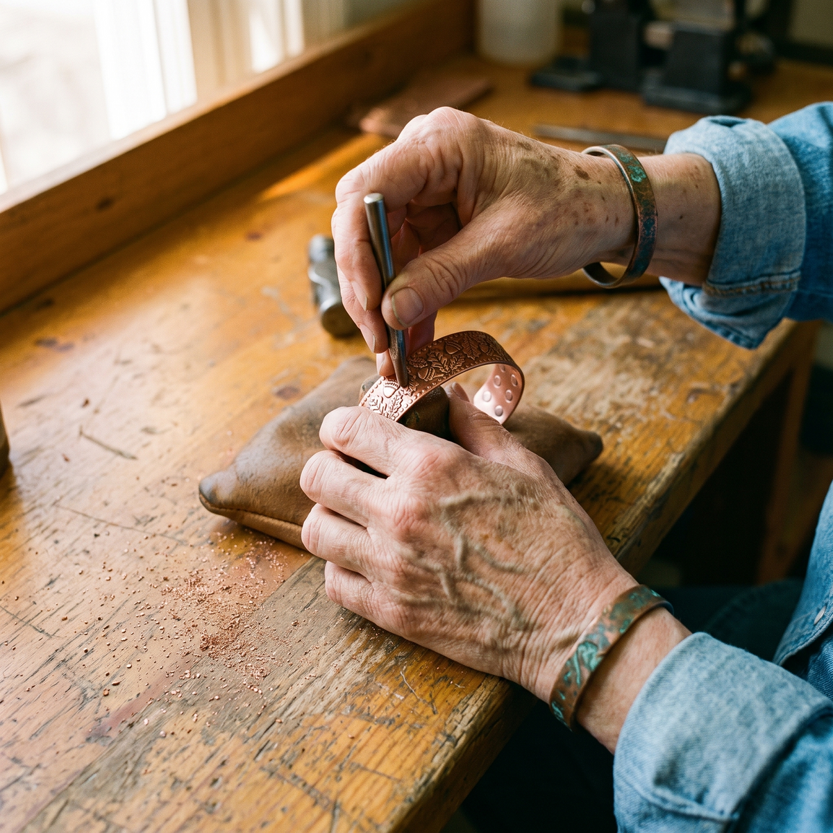 Harris' Timber Copper Bracelet