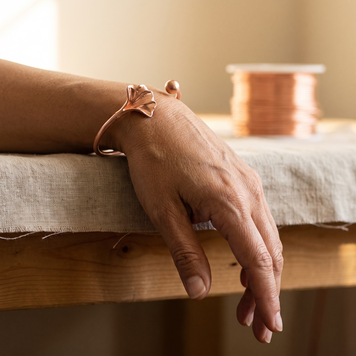 Harris' Shell Copper Bracelet