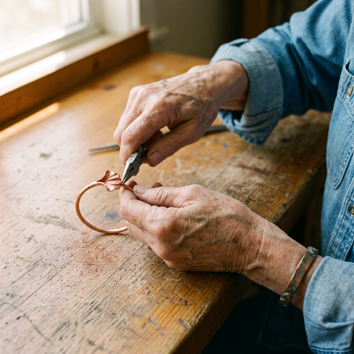Harris' Shell Copper Bracelet