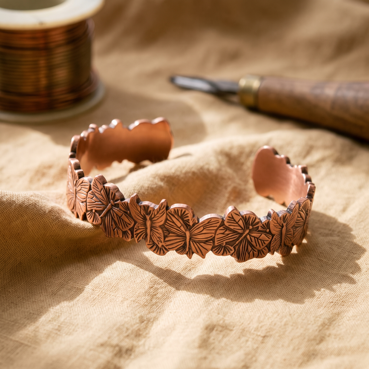 Harris' Sky Copper Bracelet