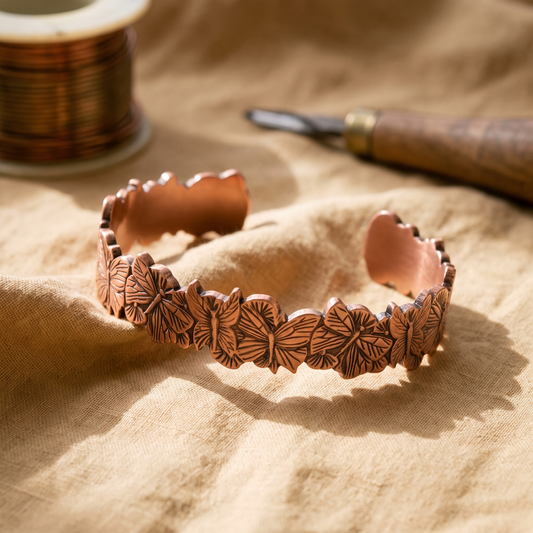 Harris' Sky Copper Bracelet
