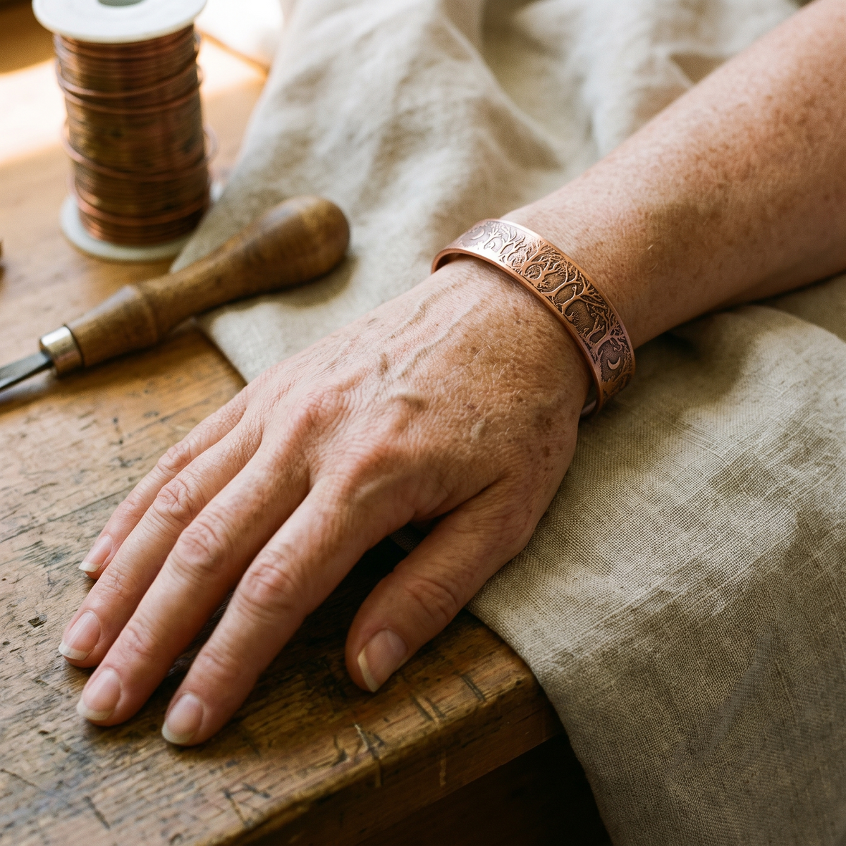 Harris' Grove Copper Bracelet