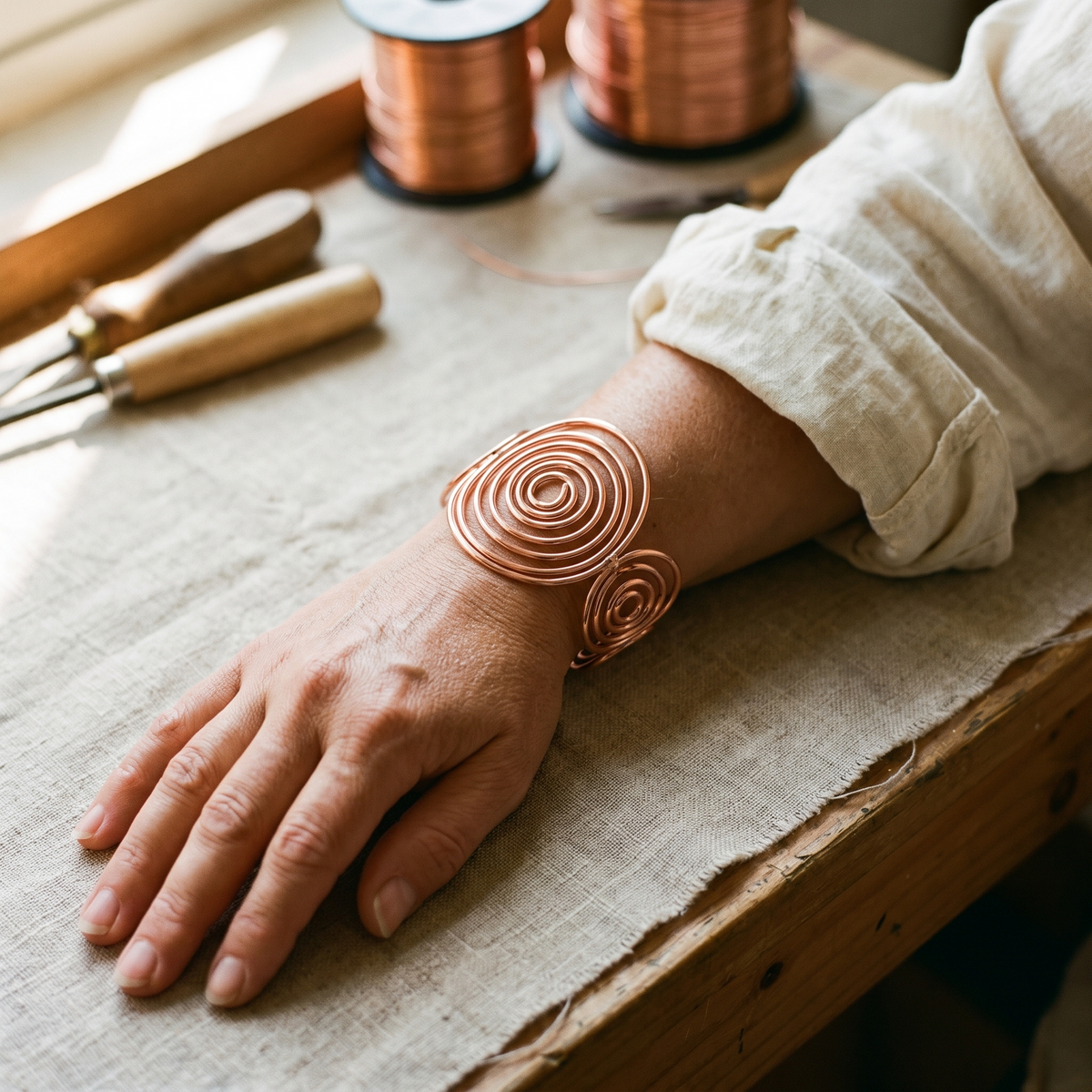 Harris' Tide Copper Bracelet